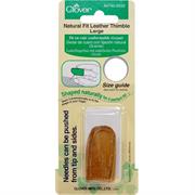 Clover Natural Fit Leather Thimble - Large 