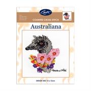 Helene Wild Cross Stitch 12 x 12cm - Emu