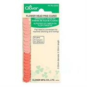 Clover Flower Head Pins Card 20pcs 