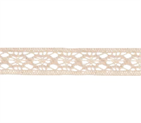 Bowtique Cotton Lace Ribbon 12mm x 5m Cream