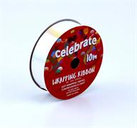 CELEBRATE - Wrapping Ribbon Iridescent 23mm X 10m - iridescent white