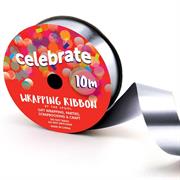 CELEBRATE - Wrapping Ribbon Metallic 23mm X 10m  - silver