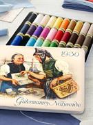 GUTERMANN - Nostalgic Box Sew-All Thread - 30 reels - 100m tin 1930 basics