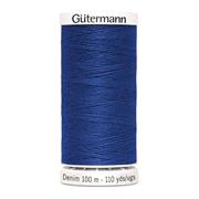 GUTERMANN - Thread Denim 100M 100% Polyester - 6756 royal