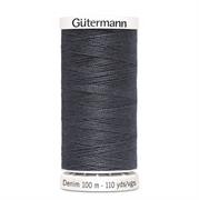 GUTERMANN - Thread Denim 100M 100% Polyester - 9455 charcoal