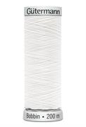 GUTERMANN - Thread Bobbin 200M Sulky Machine Embroidery - 1001 white