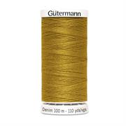 GUTERMANN - Thread Denim 100M 100% Polyester - 1970 mustard