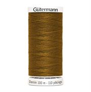 GUTERMANN - Thread Denim 100M 100% Polyester - 2040 golden brown