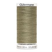 GUTERMANN - Thread Denim 100M 100% Polyester - 2725 lt.olive