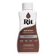 Rit Fabric Liquid Dye All Purpose 8Oz (236Ml) - dark brown