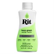 Rit Fabric Liquid Dye All Purpose 8Oz (236Ml) - neon green