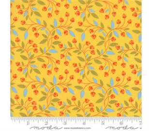 Wing & Leaf by Gina Martin - Berry Bunch - Yellow 