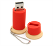 USB 2GB Thread Spool - Red and Natural