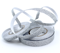 Papercraft Adhesive Glitter Tape - Silver 2pcs
