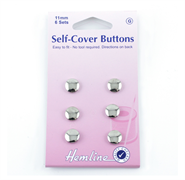 Buttons - Self cover buttons brass 11mm