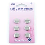Buttons - Self-cover buttons brass 15mm