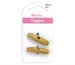 Light Wooden Toggles 35mm 2pc