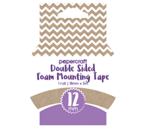 Papercraft Heavy Duty Double Sided Adhesive Foam Tape Roll 12mm x 4m