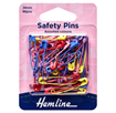 Safety Pins Assorted Colours, 50 Pack