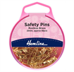 Safety Pins - Brass 23mm 50Pack