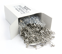 Newey Safety Pins Curved 27mm - Silver 1000pcs