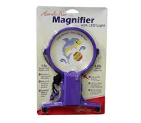Hand Tool - Magnifier with LED Lights -  Hands free - Purple