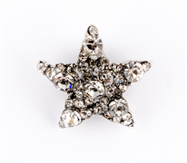 Fashion buttons - Diamond Star/36/Silver 23mm Shank