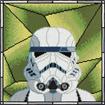DIAMOND DOTZ - Stormtrooper Stained Glass - 32 x 32cm