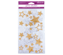 Papercraft Glitter Stickers - Stars