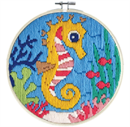 Long Stitch Kit - Ladybird Designs -  6In  Round (22 X 22Cm) - Sea Princess