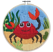 Long Stitch Kit - Ladybird Designs -  6In  Round (22 X 22Cm) - Sea Jive