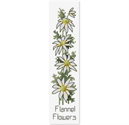 FIONA JUDE - Country Thread Cross Stitch B/Markflannel flower  4 cms x 20 cms