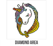Diamond Art - Shy Unicorn - 20 x 20cm