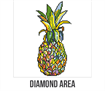 Diamond Art -  Pineapple - 30 x 30cm