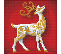 Diamond Art - Reindeer - 30 x 30 cm