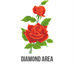 Diamond Dotz Red Rose Corsage