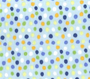Baby Muslin - Multi Spots - Blue