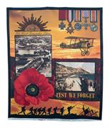 Kennard & Kennard - ANZAC Fabric Panel - Gallipoli WW1 Panel