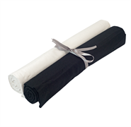 Patchwork Craft Fabric - Precut 100% Cotton Fabric - 1m x 1.1m - Black/White 2 pack