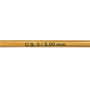 Bamboo Knitting Needles - 20cm Double Ended - 3mm