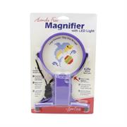 Hand Tool - Magnifier with LED Lights -  Hands free - Purple