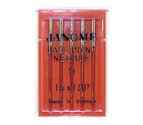 Janome - Machine Needles - Ballpoint needles - Size 11 15 x 1SP (For Overlockers Only)