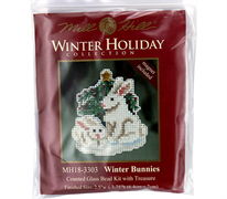 Mill Hill Seasonal Ornament Kits - Winter Holiday - Winter Bunnies