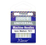 Klasse Machine Needle Universal-Titanium Size 75/11 - 4 per cassette