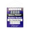 KLASSE NEEDLES - Machine Needle Ballpoint  Mix 70/80/90 - 6 per cassette