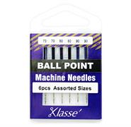Klasse Machine Needle Ballpoint  Mix 70/80/90 - 6 per cassette