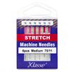 KLASSE NEEDLES - Machine Needle Stretch Size 75/11 - 6 per cassette