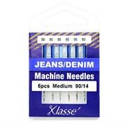 Klasse Machine Needle Jeans Size 90/14 - 6 per cassette