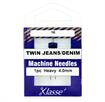 KLASSE NEEDLES - Machine Needle Twin-Jean Size 100/4.0Mm - 1 per cassette