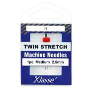 Klasse Machine Needle Twin-Stretch Size 75/2.5Mm - 1 per cassette